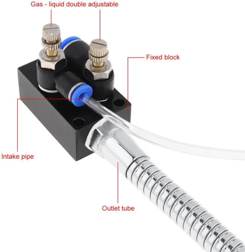 Vista 3 de YWY Sistema de lubricación de refrigerante de niebla Manguera de metal flexible Unidad de pulverización separador de aceite-agua para prensa