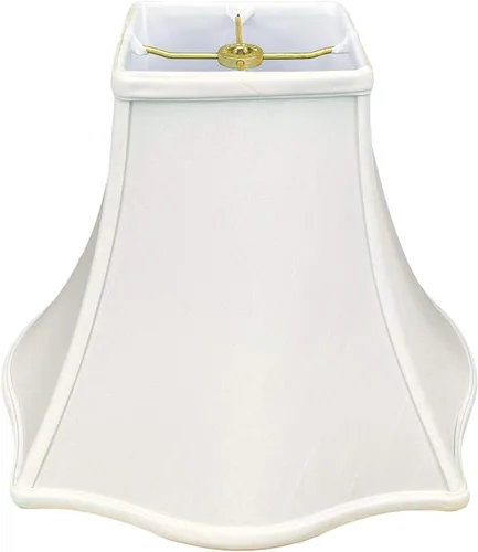 Vista 22 de Royal Designs, Inc. Serie Regal, pantalla de lámpara de campana cuadrada elegante, 4 x 10 x 8.5 pulgadas, Oro Antiguo