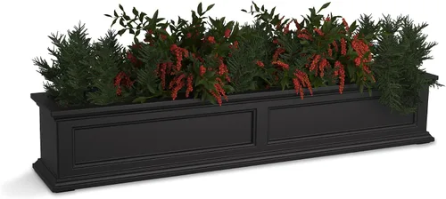 Vista 15 de Mayne Fairfield - Maceta con ventana de 2 pies, con riego automático, resistente a la intemperie para flores, diseño duradero
