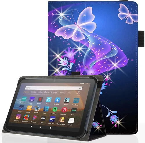 Vista 9 de Funda universal para tablet Android de 7 y 8 pulgadas, funda plegable delgada para todas las tabletas con pantalla táctil de 7 a 8.5 pulgadas