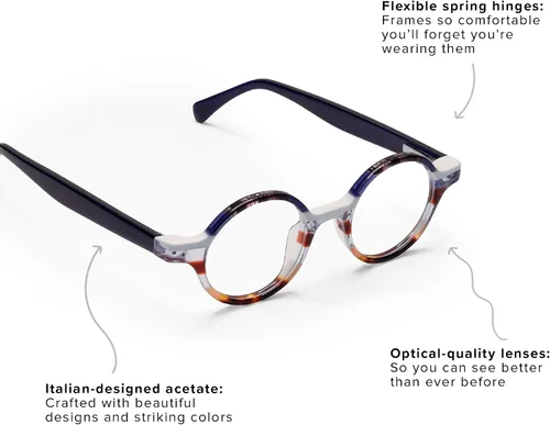 Vista 3 de eyebobs Wisecracker - Lentes de ojos redondos para mujer y hombre