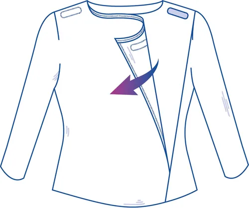 Vista 3 de Ovidis Camisón adaptativo Ropa para mujeres mayores con discapacidad - Nikky