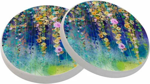 Vista 22 de Posavasos de campo de fútbol americano para bebidas, posavasos para mesa de cerámica, con base de corcho para decoración del hogar, 2