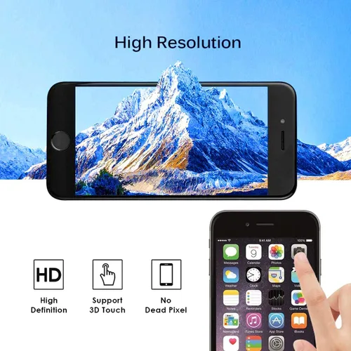 Vista 3 de Para iPhone 6S Pantalla Reemplazo Negro, LCD Touch Digitizer con Herramientas de Reparación+Protector de Pantalla para A1633, A1688, A1700 (negro)