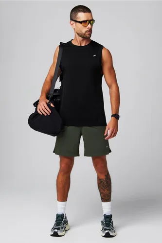 Vista 29 de Fabletics The One - Pantalón corto para hombre (forro), entrenamiento, natación, ligero, de secado rápido, bolsillo con cremallera, tejido elástico