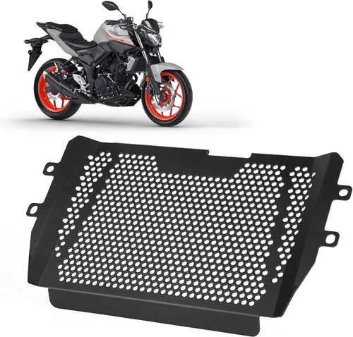 Vista 8 de Protector de radiador de motocicleta, compatible con Yamaha MT-03 MT25 FZ03 Protección de rejilla 2015-2021, protección de rejilla MT-03 MT25 FZ03