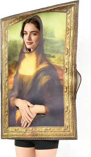 Vista 3 de Disfraz de pinturas famosas para adultos, divertidos disfraces