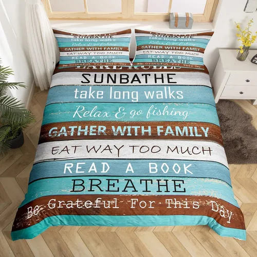 Vista 12 de Erosebridal Funda de edredón náutica para niños y niñas, juego de ropa de cama azul y blanco oceánico, funda de edredón de tabla de surf Hawaii