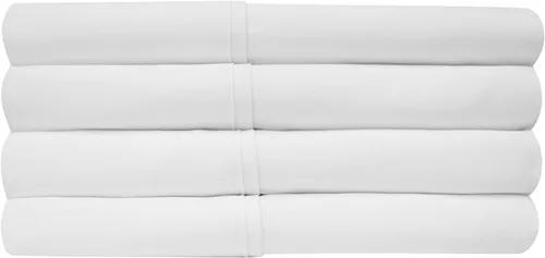 Vista 58 de Juego de sábanas de 4 piezas para camas individuales de 1500 hilos de microfibra de cepillado fino con bolsillo profundo - 1 funda de almohada