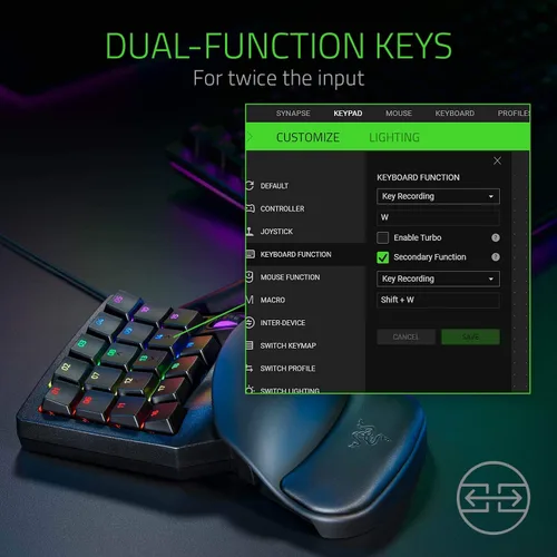 Vista 7 de Razer Orbweaver Chroma - Teclado de gaming Negro clásico