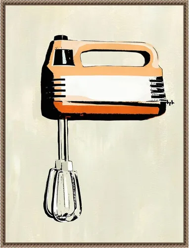 Vista 14 de Amanti Art Lienzo enmarcado para pared, 24 x 18 pulgadas, aparato de cocina retro III por Annie Warren, lienzo enmarcado para pared, obras de arte