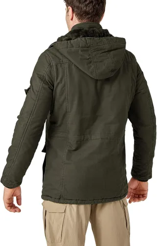 Vista 6 de CRYSULLY - Abrigo de invierno con capucha extraíble para hombre