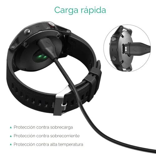 Vista 4 de AWINNER Compatible con el cable cargador Garmin Watch (paquete de 2)