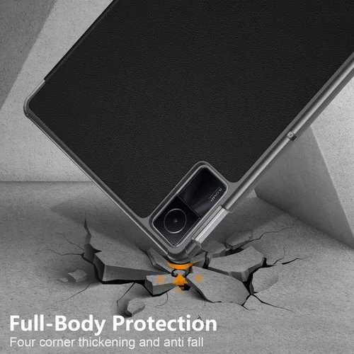 Vista 6 de Funda para Xiaomi Redmi Pad SE de 11 pulgadas, carcasa rígida con soporte delgado y parte trasera protectora para Redmi Pad SE 11 2023 con función