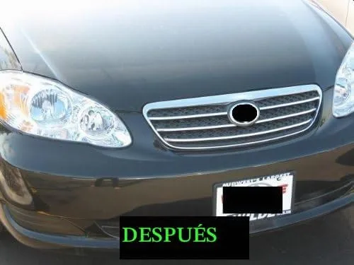 Vista 5 de Compatible con kit de parrilla cromada Toyota Corola 2005-2008 2006 2007 05 06 07 08 S CE LE XRS