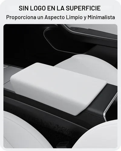 Vista 7 de BASENOR Funda para reposabrazos de consola central para Tesla Model Y Juniper/Model 3 Highland 2025 2026 [antideslizante] [sin logo] Accesorios