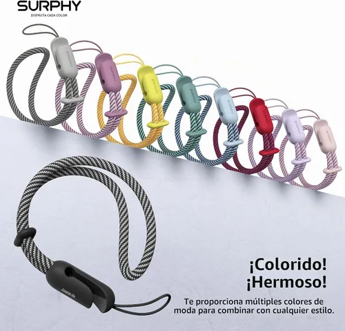 Vista 7 de SURPHY Paquete de 2 cordones para teléfono, correa de muñeca para teléfono