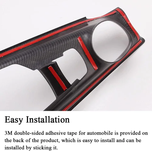 Vista 6 de Rifoda para C-HR ABS Accesorios Cubierta del panel de cambio de marchas de la consola central Compatible con Toyota C-HR 2018, 2019, 2020, 2021 Azul