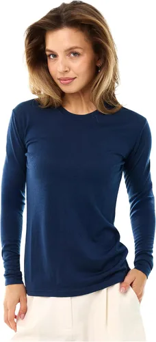 Vista 24 de 100% Merino Wool Base Layer Women - Thermal Merino Wool Shirt Women 190 morado oscuro