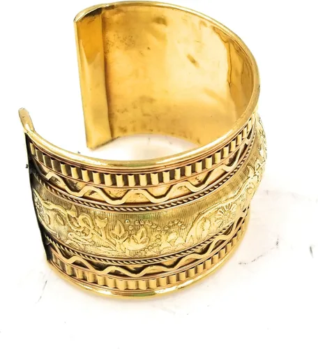 Vista 2 de DharmaObjects - Pulsera de puño ancho ajustable