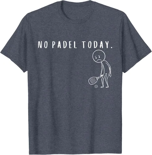 Vista 75 de No Padel Today Funny Padel Stickman Padel Playera Jugador de Tenis