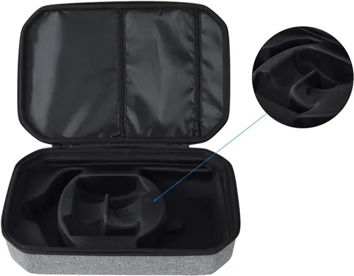 Vista 2 de Funda rígida de viaje para Oculus Quest 2, Meta Quest 2 VR para auriculares y controladores de videojuegos, impermeable, a prueba de golpes, bolsa