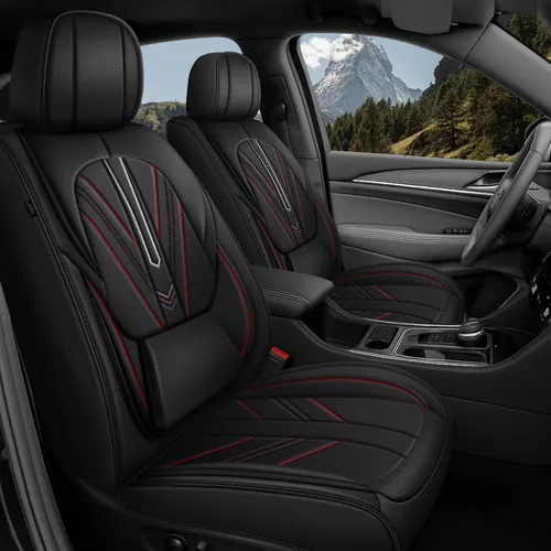 Vista 9 de AOMSAZTO Funda de asiento delantero compatible con GMC Canyon 2015-2025, protector de cojín de asiento de automóvil, fundas de asiento impermeable