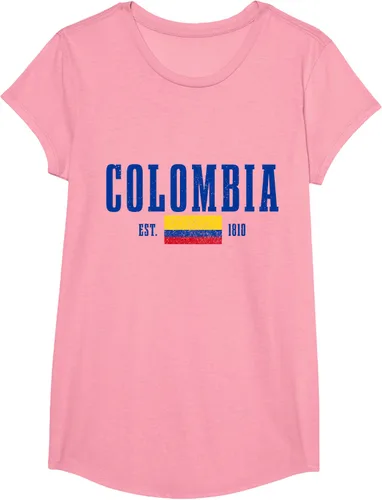 Vista 56 de Colombia Est. 1810 - Camiseta de Colombia Vintage, Negro, S