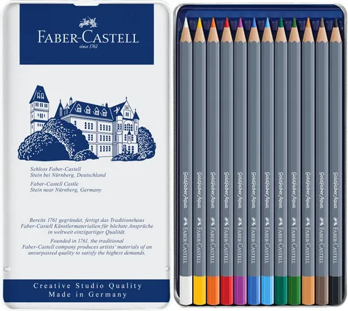 Vista 2 de Faber-Castell Goldfaber Aqua - Lápices de acuarela preafilados (12 unidades)