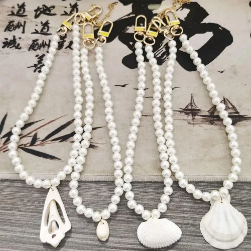 Vista 7 de Collar de perlas de imitación de 0.315 pulgadas, collar redondo de perlas de imitación para mujer, collar de perlas de boda, collar de cuentas