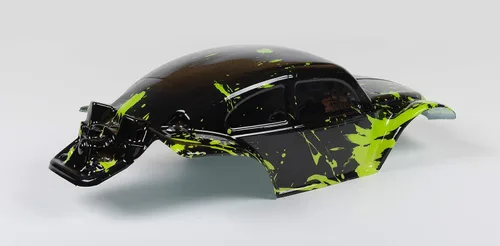 Vista 7 de SummitLink Cuerpo personalizado verde fangoso sobre negro compatible con escala 1/10 RC coche o camión (camión no incluido) STB-BG-01