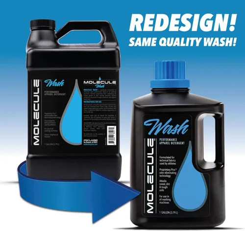 Vista 7 de Molecule Wash Performance - Detergente para ropa Jabón líquido concentrado para telas técnicas y equipos deportivos Aroma fresco 1 galón