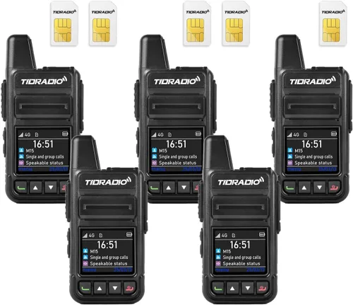 Vista 4 de TIDRADIO M15 Globla Rapid Walkie Talkies de largo alcance 5000+ millas PoC Radios