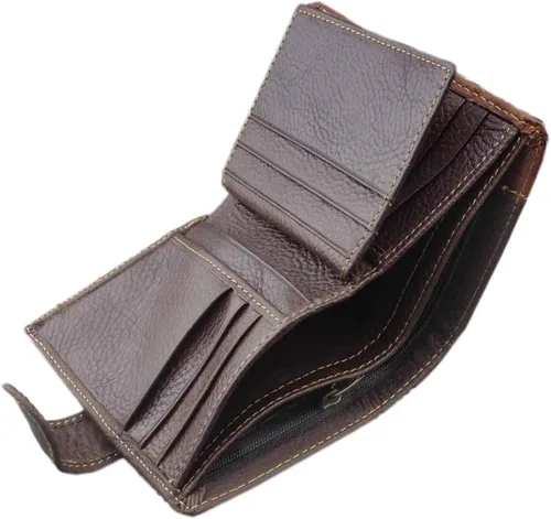 Vista 5 de East Rain - Cartera vertical para hombre, diseño de águila y águila, Retro