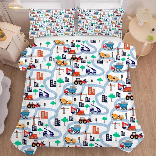 Vista 28 de Green Abstract Comforter Set Twin,Modern Grunge Bedding for Kids Boy Abstract 16