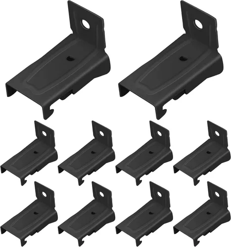 Vista 17 de Juego de 4 tapas flexibles flexibles y flexibles, para montaje en pared, para montaje en pared, color negro