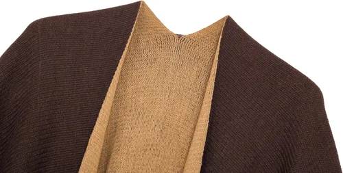 Vista 37 de Urban CoCo Poncho vintage de invierno para mujer, capa con borlas, chal envolvente