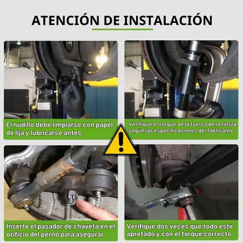 Vista 5 de SCITOO Kit de suspensión delantera (2) brazo de control inferior con bujes de rótula izquierda y derecha (2) varillas de sujeción interiores (2)