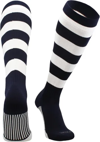 Vista 45 de TCK Winger Hoop - Calcetines de rugby con rayas para hombre