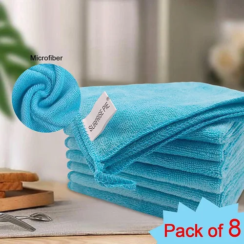 Vista 9 de Paños de limpieza de microfibra, 8 unidades, los mejores productos de limpieza reutilizables, primera toalla suave de colores brillantes, adecuada