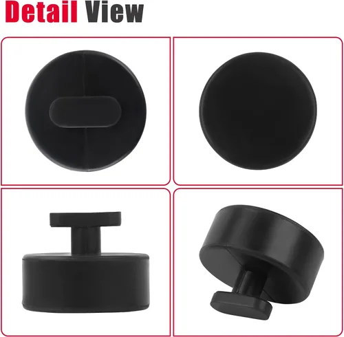 Vista 7 de Almohadilla de elevación (4 unidades) compatible con Chevy Corvette C5 C6 C7 C8, adaptador de punto de elevación de goma Jack Pucks con bolsa