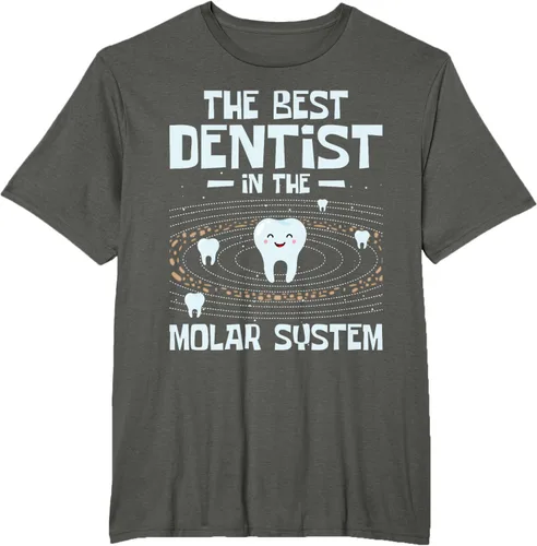 Vista 5 de El mejor dentista - Molar Teeth Dental Odontología DDS Camiseta Negro