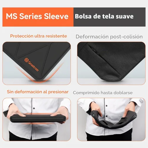 Vista 5 de Smatree MS63T - Funda rígida con soporte para Apple MacBook Air 2017 de 13,3 pulgadas