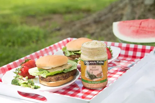 Vista 2 de Dillman Farm All Natural Gourmet Mustard - Paquete variado (3 unidades) Mostaza Chipotle ahumada, mostaza de rábano picante, mostaza de eneldo