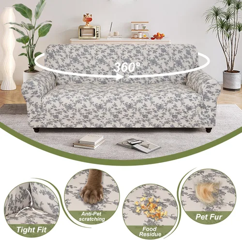 Vista 6 de ALIECOM Fundas para Sillas 100% Impermeables, Funda para Sillón para Sala de Estar, Apta para Mascotas, Fundas para Sillones Lavables, Funda
