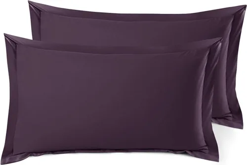Vista 129 de Nestl Juego de 2 fundas tipo sham de almohada suaves - Fundas de almohada de microfibra de doble cepillado - Fundas de almohada de cama premium