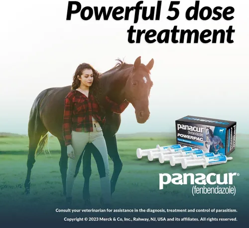Vista 8 de MERCK ANIML Health/DURVET Panacur Powerpac Dewormr Fenbendazole 1 Pack 2.01 oz Pasta 10%