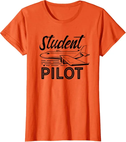 Vista 14 de Camiseta de aviación Aviador Aviador Student Pilot, Blanco