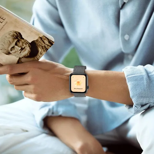 Vista 5 de Paquete de 15 correas deportivas de nailon compatibles con Apple Watch Band de 1.614 in 1.575 in 1.496 in 1.929 in 1.772 in 1.732 in 1.654 in