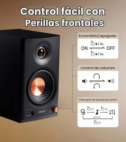 Vista 10 de Edifier MR4.5 Monitor de estudio biamplificado, altavoces de estantería RMS Negro
